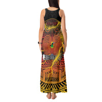 Personalised Papua New Guinea 49th Anniversary Tank Maxi Dress Bird of Paradise Unity In Diversity LT9 - Polynesian Pride