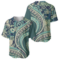 Hawaiian Hibiscus Tribal Vintage Motif Baseball Jersey Ver 1