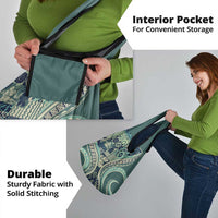 Hawaiian Hibiscus Tribal Vintage Motif Grocery Bag Ver 1