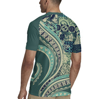 Hawaiian Hibiscus Tribal Vintage Motif Rugby Jersey Ver 1