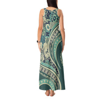Hawaiian Hibiscus Tribal Vintage Motif Tank Maxi Dress Ver 1 LT9 - Polynesian Pride