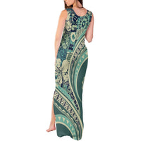Hawaiian Hibiscus Tribal Vintage Motif Tank Maxi Dress Ver 1 LT9 - Polynesian Pride