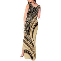 Hawaiian Hibiscus Tribal Vintage Motif Tank Maxi Dress Ver 2 LT9 - Polynesian Pride