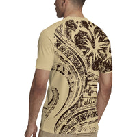 Hawaiian Hibiscus Tribal Vintage Motif Rugby Jersey Ver 3