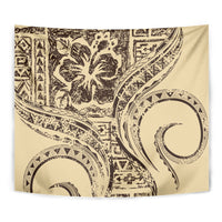 Hawaiian Hibiscus Tribal Vintage Motif Tapestry Ver 3 LT9 - Polynesian Pride