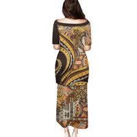 Hawaiian Hibiscus Tribal Vintage Motif Puletasi Ver 4 LT9 - Polynesian Pride