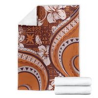Hawaiian Hibiscus Tribal Vintage Motif Blanket Ver 5