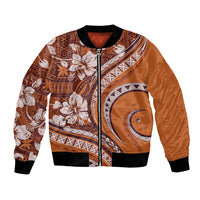 Hawaiian Hibiscus Tribal Vintage Motif Bomber Jacket Ver 5
