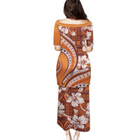 Hawaiian Hibiscus Tribal Vintage Motif Puletasi Ver 5 LT9 - Polynesian Pride