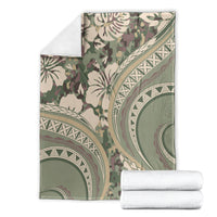 Hawaiian Hibiscus Tribal Vintage Motif Blanket Ver 6