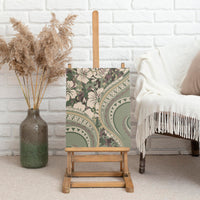 Hawaiian Hibiscus Tribal Vintage Motif Canvas Wall Art Ver 6