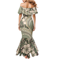 Hawaiian Hibiscus Tribal Vintage Motif Mermaid Dress Ver 6 LT9 - Polynesian Pride