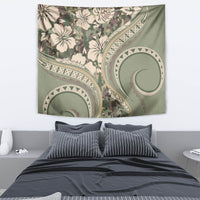Hawaiian Hibiscus Tribal Vintage Motif Tapestry Ver 6