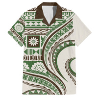 Hawaiian Hibiscus Tribal Vintage Motif Hawaiian Shirt Ver 7 LT9 Green - Polynesian Pride