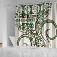 Hawaiian Hibiscus Tribal Vintage Motif Shower Curtain Ver 7