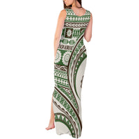 Hawaiian Hibiscus Tribal Vintage Motif Tank Maxi Dress Ver 7
