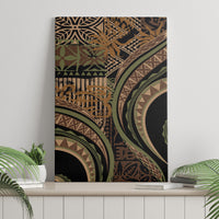Hawaiian Hibiscus Tribal Vintage Motif Canvas Wall Art Ver 8