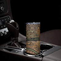 Hawaiian Hibiscus Tribal Vintage Motif Skinny Tumbler Ver 8