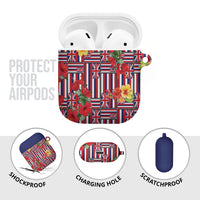 Hawaii Hibiscus Lei AirPods Case Hawaiian Flag Motif