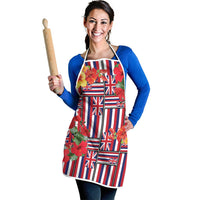 Hawaii Hibiscus Lei Apron Hawaiian Flag Motif