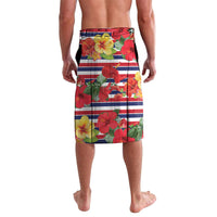 Hawaii Hibiscus Lei Lavalava Hawaiian Flag Motif