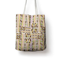 Hawaii Lokelani Pikake Lei Tote Bag Hawaiian Flag Motif