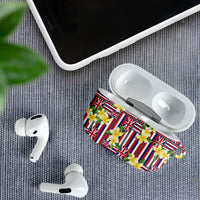 Hawaii Plumeria Lei AirPods Case Hawaiian Flag Motif