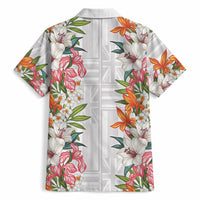 Hawaii Tropical Twist Lei Hawaiian Shirt Hawaiian Flag Motif LT9 - Polynesian Pride