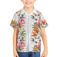 Hawaii Tropical Twist Lei Hawaiian Shirt Hawaiian Flag Motif LT9 - Polynesian Pride