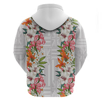 Hawaii Tropical Twist Lei Hoodie Hawaiian Flag Motif LT9 - Polynesian Pride