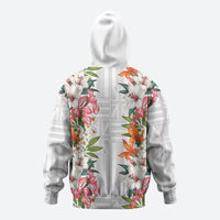 Hawaii Tropical Twist Lei Hoodie Hawaiian Flag Motif LT9 - Polynesian Pride