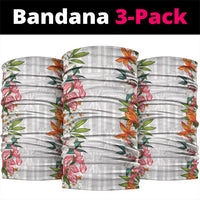 Hawaii Tropical Twist Lei Neck Gaiter Hawaiian Flag Motif