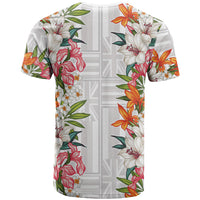 Hawaii Tropical Twist Lei T Shirt Hawaiian Flag Motif LT9 - Polynesian Pride