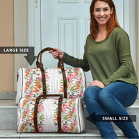 Hawaii Tropical Twist Lei Travel Bag Hawaiian Flag Motif