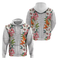 Hawaii Tropical Twist Lei Zip Hoodie Hawaiian Flag Motif LT9 - Polynesian Pride