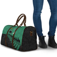 Australia New Zealand Rugby Travel Bag Green Aboriginal Wallabies and Maori Black Fern - Polynesian Pride