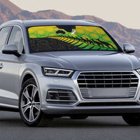 Australia New Zealand Rugby Auto Sun Shade Gradient Aboriginal Wallabies and Maori Black Fern - Polynesian Pride