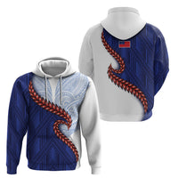 Ula Fala Red Samoa Chief Hoodie Samoan Art Black Tribal LT9 - Polynesian Pride