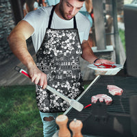 Black Hawaiian Tapa Tribal Hibiscus Apron LT9 - Polynesian Pride