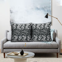 Black Hawaiian Tapa Tribal Hibiscus Pillow Cover LT9 - Polynesian Pride