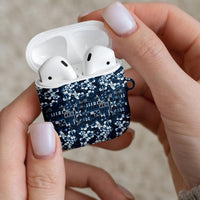 Blue Hawaiian Tapa Tribal Hibiscus AirPods Case LT9 - Polynesian Pride