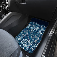 Blue Hawaiian Tapa Tribal Hibiscus Car Mats LT9 - Polynesian Pride