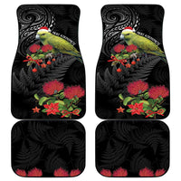 Meri Kirihimete Kakapo Car Mats Black Silver Fern Christmas Vibe