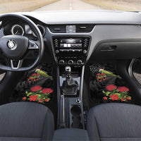 Meri Kirihimete Kakapo Car Mats Black Silver Fern Christmas Vibe
