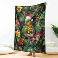Meri Kirihimete Kakapo Blanket New Zealand Christmas with Tropical Vibe