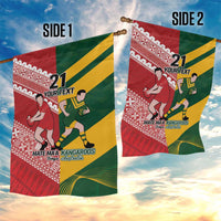 Australia-Tonga Rugby Pacific Custom Garden Flag The Kangaroos and Mate Ma'a Tonga