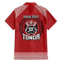 Tonga Rugby XIII Custom Hawaiian Shirt Mate Ma'a Tonga with Ngatu Pattern