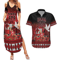 Custom Tonga 676 Haʻamonga ʻa Maui Couples Matching Summer Maxi Dress and Hawaiian Shirt Tongan Sipi Tau Unique Dance