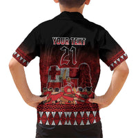 Custom Tonga 676 Haamonga a Maui Kid Hawaiian Shirt Tongan Sipi Tau Unique Dance LT9 - Polynesian Pride