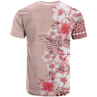 Pasifika Sataoa Pattern Plumeria Vintage T Shirt Cherry LT9 - Polynesian Pride